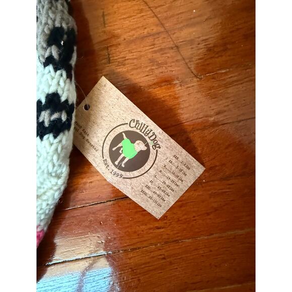 NWT Chilly Dog Cream Brown Leopard Dod Sweater XXL Large Dog Mock Neck Winter - Picture 4 of 4